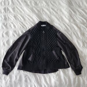 Zara Black Bomber Jacket